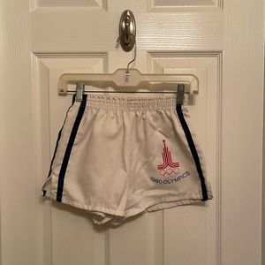 Vintage JCPenny 1980 olympic booty shorts